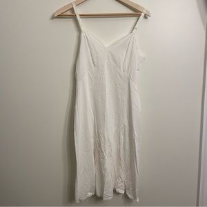 Shadowline Adjustable Strap Full Slip Dress NylonCream Size 36
